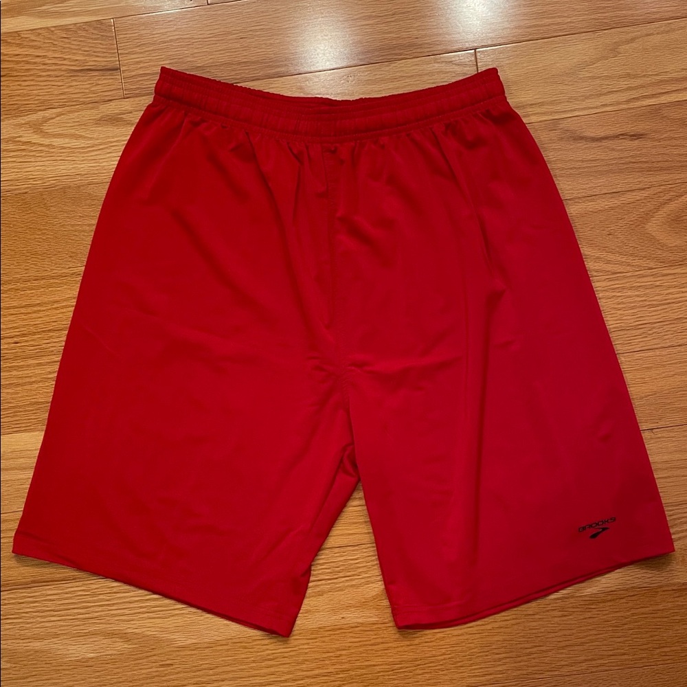 Brooks Men's Red Athletic Gym/Basketball Shorts